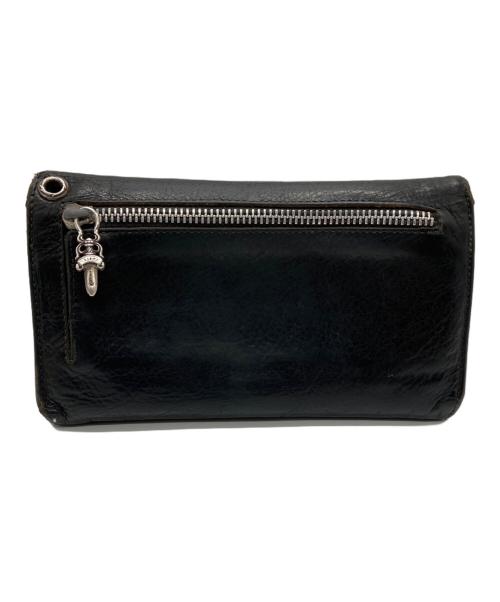 CHROME HEARTS（クロムハーツ）CHROME HEARTS (クロムハーツ) ウェーブウォレット ブラックの古着・服飾アイテム