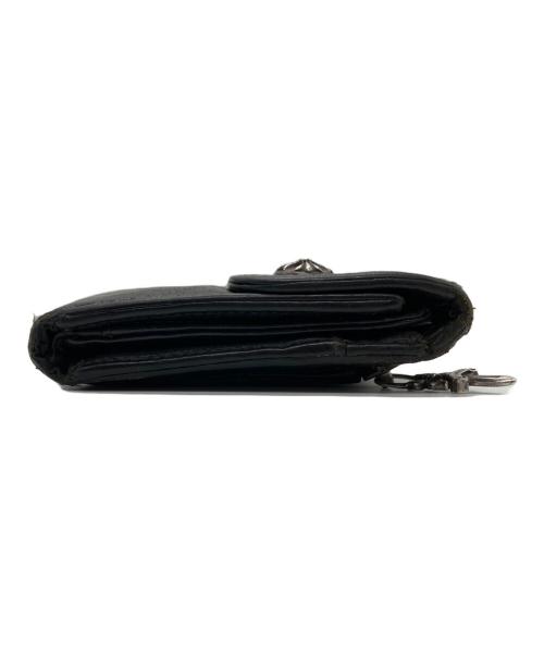 CHROME HEARTS（クロムハーツ）CHROME HEARTS (クロムハーツ) ウェーブウォレット ブラックの古着・服飾アイテム