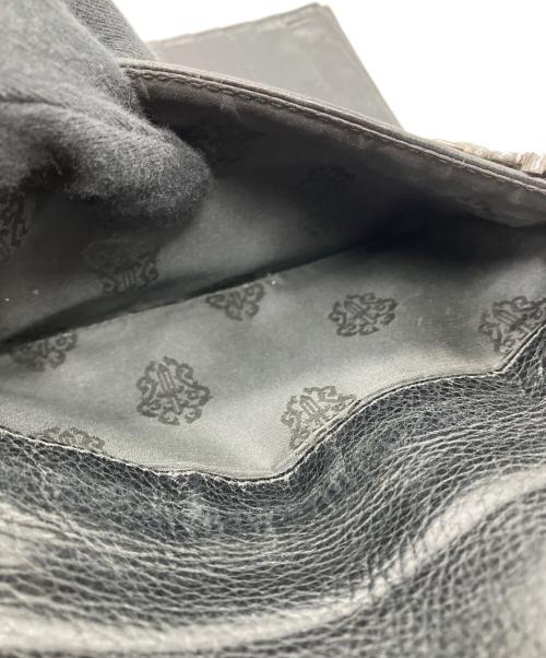 CHROME HEARTS（クロムハーツ）CHROME HEARTS (クロムハーツ) ウェーブウォレット ブラックの古着・服飾アイテム