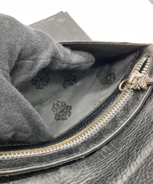 CHROME HEARTS（クロムハーツ）CHROME HEARTS (クロムハーツ) ウェーブウォレット ブラックの古着・服飾アイテム
