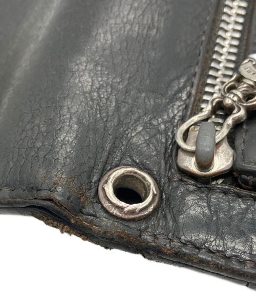 CHROME HEARTS（クロムハーツ）CHROME HEARTS (クロムハーツ) ウェーブウォレット ブラックの古着・服飾アイテム