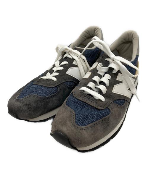 NEW BALANCE（ニューバランス）NEW BALANCE (ニューバランス) スニーカー ブラウン×ネイビー サイズ:27の古着・服飾アイテム