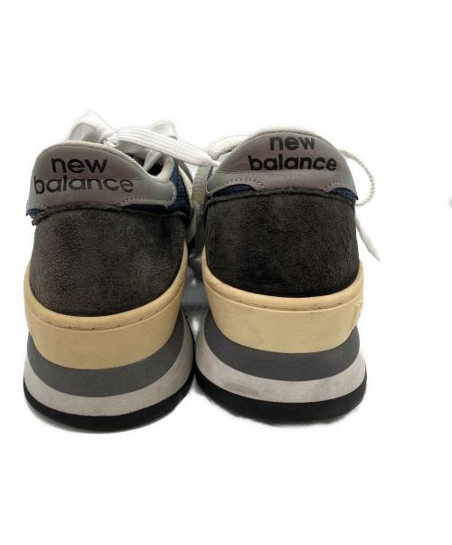 NEW BALANCE（ニューバランス）NEW BALANCE (ニューバランス) スニーカー ブラウン×ネイビー サイズ:27の古着・服飾アイテム
