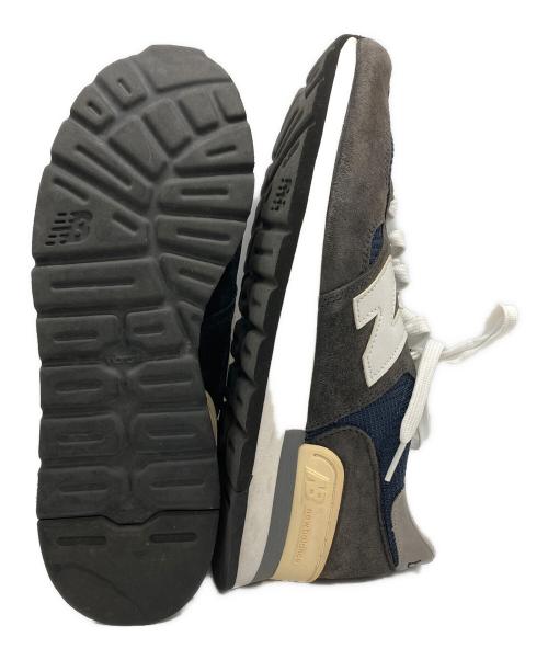 NEW BALANCE（ニューバランス）NEW BALANCE (ニューバランス) スニーカー ブラウン×ネイビー サイズ:27の古着・服飾アイテム