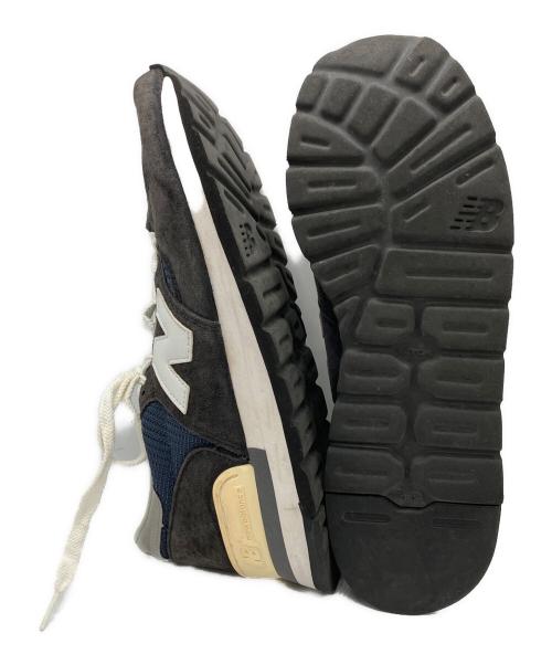 NEW BALANCE（ニューバランス）NEW BALANCE (ニューバランス) スニーカー ブラウン×ネイビー サイズ:27の古着・服飾アイテム