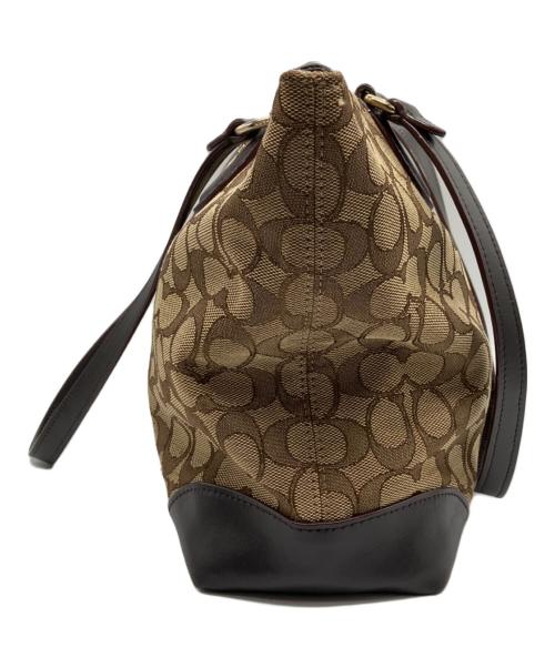 COACH（コーチ）COACH (コーチ) トートバッグ ブラウン×ベージュの古着・服飾アイテム