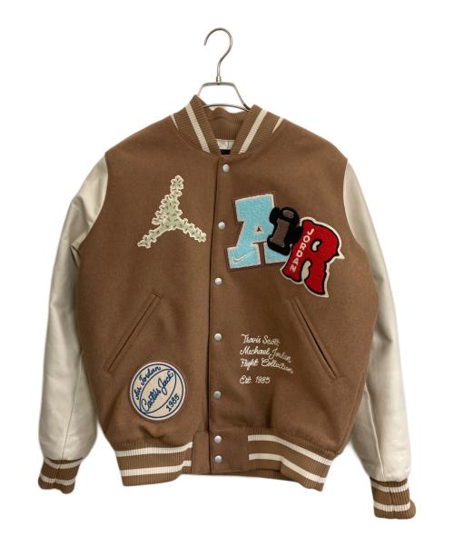 JORDAN（ジョーダン）JORDAN (ジョーダン) Travis Scott A スタジャン ホワイト×ブラウン サイズ:Mの古着・服飾アイテム
