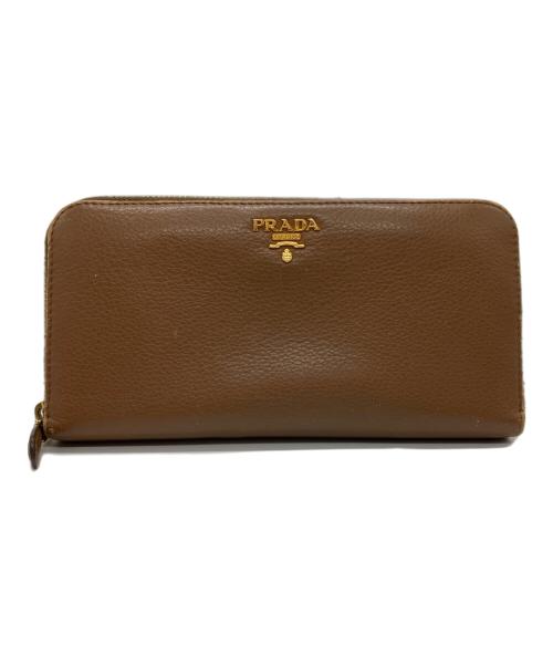 PRADA（プラダ）PRADA (プラダ) 長財布 ブラウンの古着・服飾アイテム