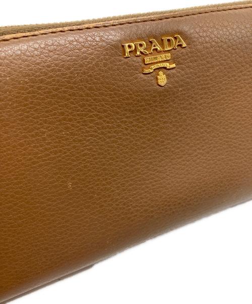 PRADA（プラダ）PRADA (プラダ) 長財布 ブラウンの古着・服飾アイテム