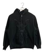Y's×SUPREMEワイズ×シュプリーム）の古着「ジップパーカー」｜ブラック