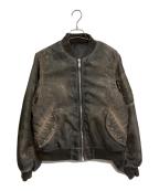BELVETベルベット）の古着「Faded MA-1 Bomber Jacket」｜ダークブラウン