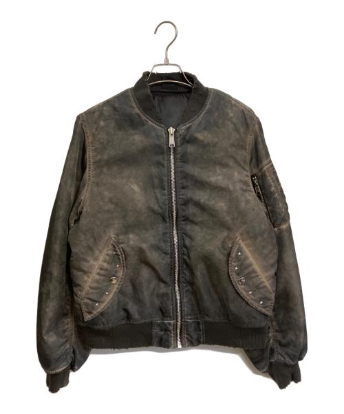 BELVET（ベルベット）BELVET (ベルベット) Faded MA-1 Bomber Jacket ダークブラウン サイズ:Mの古着・服飾アイテム