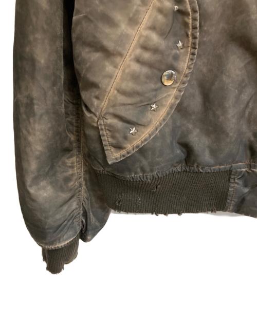 BELVET（ベルベット）BELVET (ベルベット) Faded MA-1 Bomber Jacket ダークブラウン サイズ:Mの古着・服飾アイテム