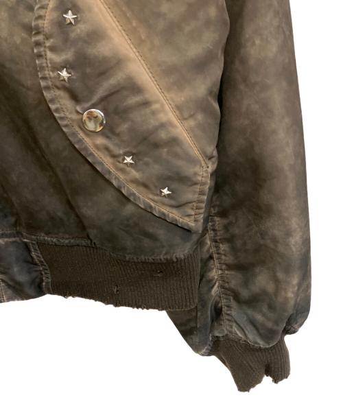 BELVET（ベルベット）BELVET (ベルベット) Faded MA-1 Bomber Jacket ダークブラウン サイズ:Mの古着・服飾アイテム