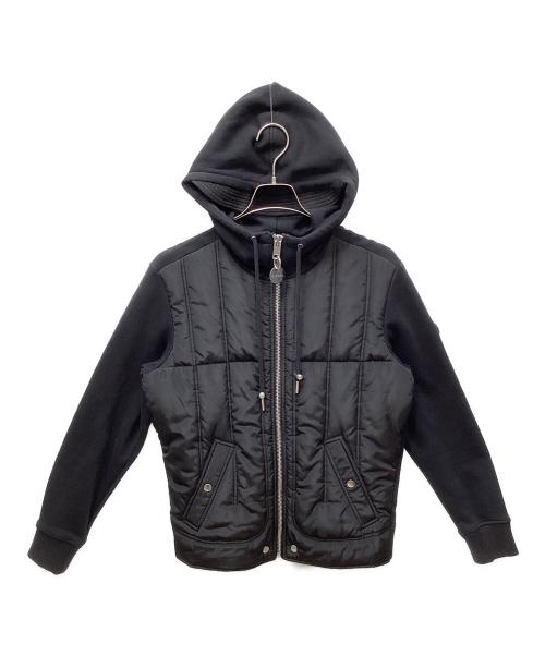 DIESEL（ディーゼル）DIESEL (ディーゼル) ナイロンジップパーカー ブラック サイズ:XSの古着・服飾アイテム