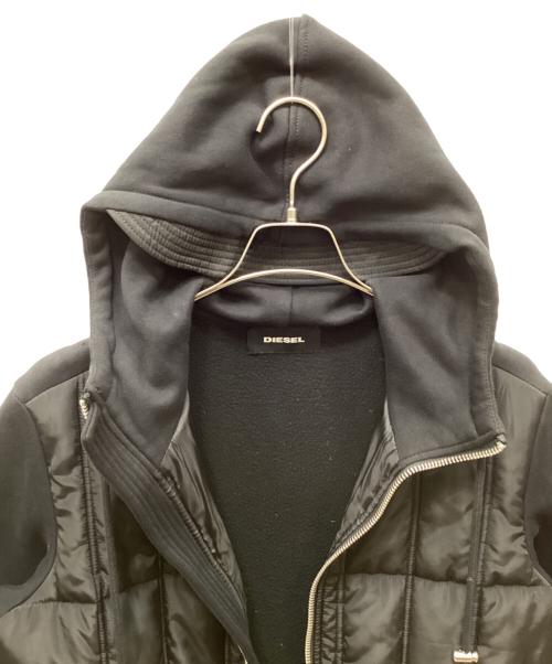 DIESEL（ディーゼル）DIESEL (ディーゼル) ナイロンジップパーカー ブラック サイズ:XSの古着・服飾アイテム
