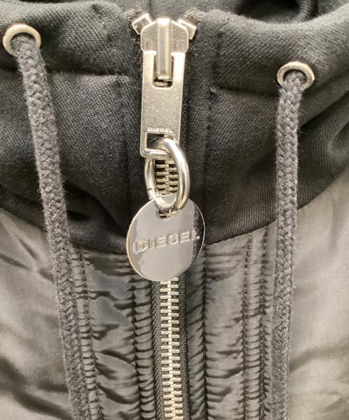 DIESEL（ディーゼル）DIESEL (ディーゼル) ナイロンジップパーカー ブラック サイズ:XSの古着・服飾アイテム