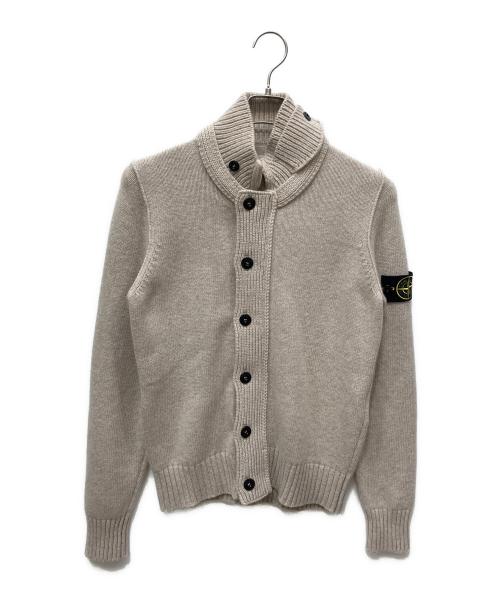 STONE ISLAND（ストーンアイランド）STONE ISLAND (ストーンアイランド) ハイネックニットカーディガン ブラウン サイズ:XSの古着・服飾アイテム