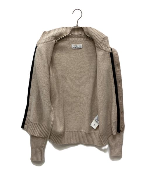 STONE ISLAND（ストーンアイランド）STONE ISLAND (ストーンアイランド) ハイネックニットカーディガン ブラウン サイズ:XSの古着・服飾アイテム