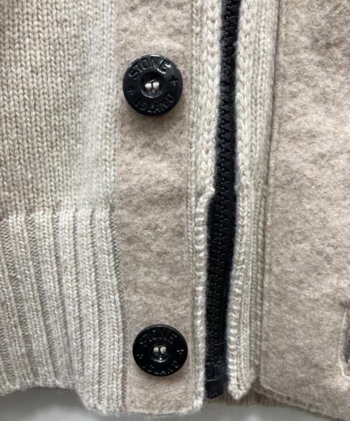 STONE ISLAND（ストーンアイランド）STONE ISLAND (ストーンアイランド) ハイネックニットカーディガン ブラウン サイズ:XSの古着・服飾アイテム