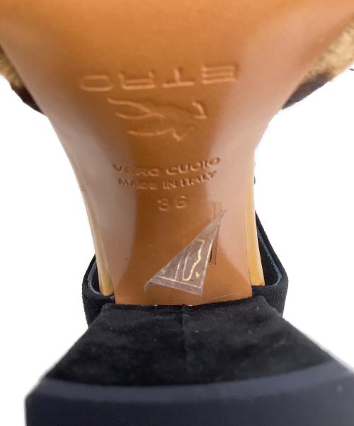 ETRO（エトロ）ETRO (エトロ) ハイヒールパンプス ブラウン×ブラック サイズ:36の古着・服飾アイテム