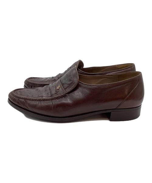 Christian Dior MONSIEUR（クリスチャンディオールムッシュ）Christian Dior MONSIEUR (クリスチャンディオールムッシュ) レザーローファー ブラウン サイズ:25.5の古着・服飾アイテム
