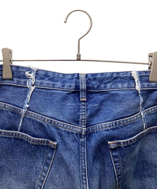 MM6 Maison Margiela（エムエムシックスメゾンマルジェラ）MM6 Maison Margiela (エムエムシックスメゾンマルジェラ) カットオフデニム インディゴ サイズ:40の古着・服飾アイテム
