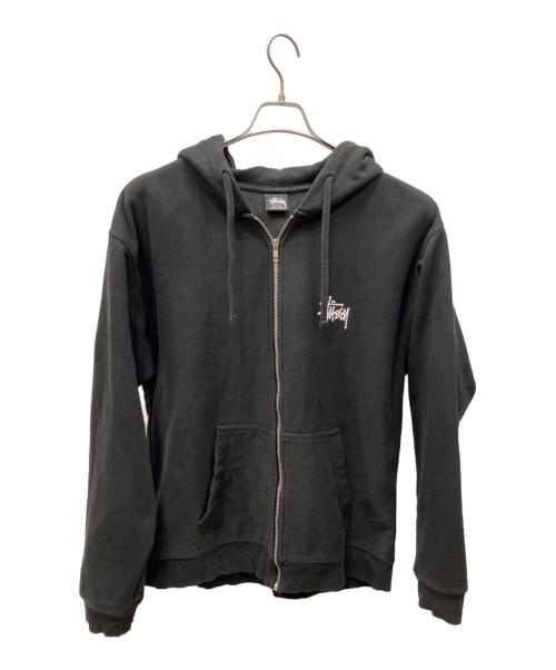 stussy（ステューシー）stussy (ステューシー) BASIC STÜSSY ZIP HOODIE ブラック サイズ:Ｌの古着・服飾アイテム