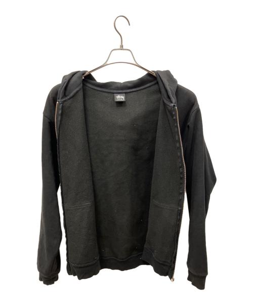stussy（ステューシー）stussy (ステューシー) BASIC STÜSSY ZIP HOODIE ブラック サイズ:Ｌの古着・服飾アイテム
