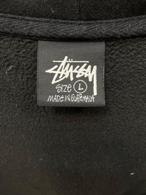 stussy（ステューシー）stussy (ステューシー) BASIC STÜSSY ZIP HOODIE ブラック サイズ:Ｌの古着・服飾アイテム