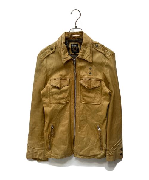 Schott（ショット）Schott (ショット) ラムレザージャケット ベージュ サイズ:Ｌの古着・服飾アイテム
