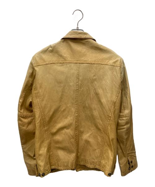 Schott（ショット）Schott (ショット) ラムレザージャケット ベージュ サイズ:Ｌの古着・服飾アイテム