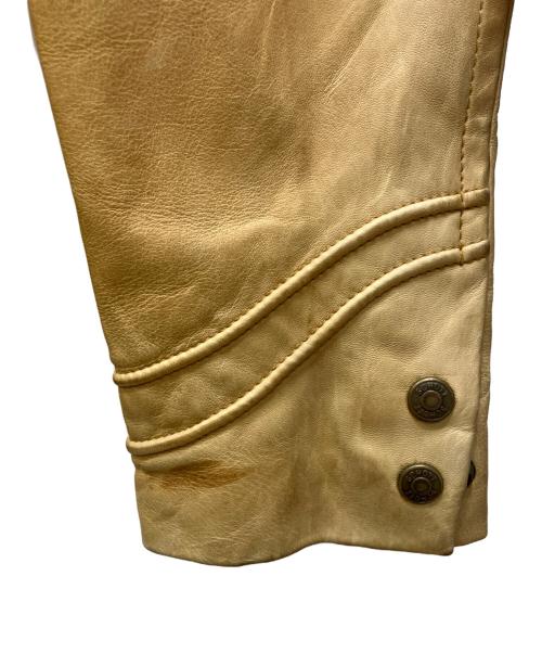 Schott（ショット）Schott (ショット) ラムレザージャケット ベージュ サイズ:Ｌの古着・服飾アイテム