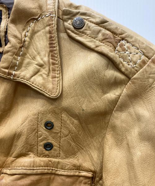 Schott（ショット）Schott (ショット) ラムレザージャケット ベージュ サイズ:Ｌの古着・服飾アイテム