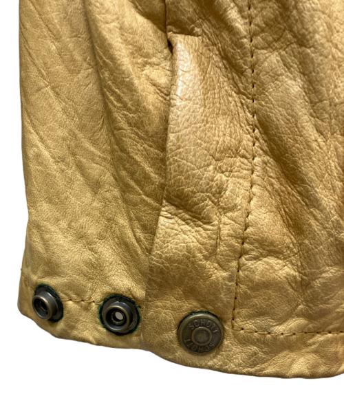 Schott（ショット）Schott (ショット) ラムレザージャケット ベージュ サイズ:Ｌの古着・服飾アイテム
