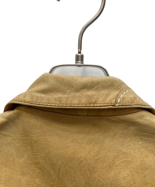 Schott（ショット）Schott (ショット) ラムレザージャケット ベージュ サイズ:Ｌの古着・服飾アイテム