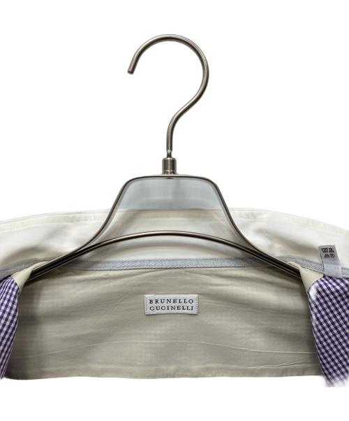 BRUNELLO CUCINELLI（ブルネロクチネリ）BRUNELLO CUCINELLI (ブルネロクチネリ) ドレスシャツ パープル サイズ:Mの古着・服飾アイテム