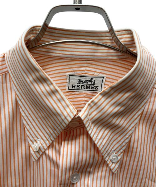 HERMES（エルメス）HERMES (エルメス) ドレスシャツ オレンジ サイズ:Lの古着・服飾アイテム