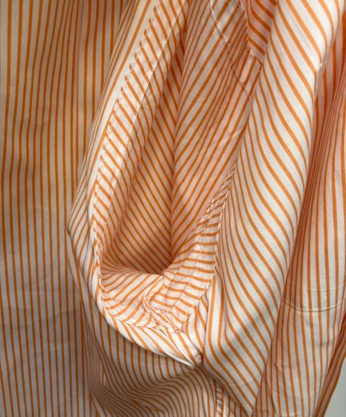 HERMES（エルメス）HERMES (エルメス) ドレスシャツ オレンジ サイズ:Lの古着・服飾アイテム