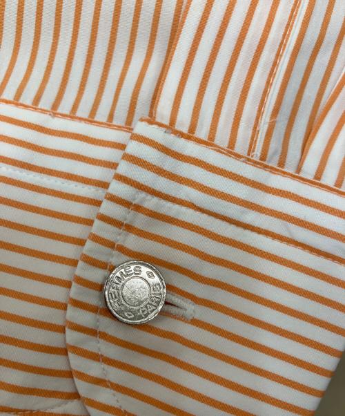 HERMES（エルメス）HERMES (エルメス) ドレスシャツ オレンジ サイズ:Lの古着・服飾アイテム