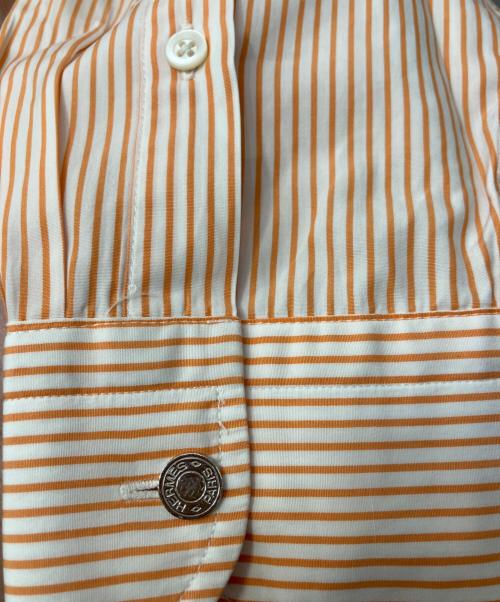 HERMES（エルメス）HERMES (エルメス) ドレスシャツ オレンジ サイズ:Lの古着・服飾アイテム