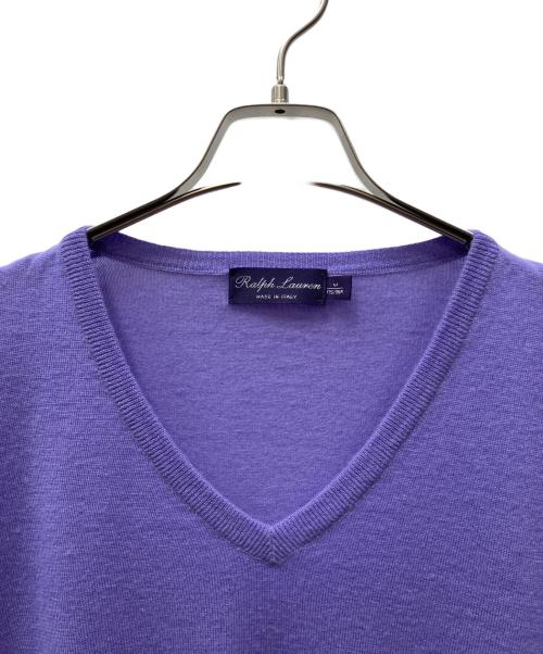 RALPH LAUREN Purple Label（ラルフ ローレン パープル レーベル）RALPH LAUREN Purple Label (ラルフ ローレン パープル レーベル) 薄手ニット パープル サイズ:Mの古着・服飾アイテム