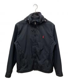 POLO RALPH LAUREN（ポロ・ラルフローレン）の古着「フーデッドジャケット」｜ブラック