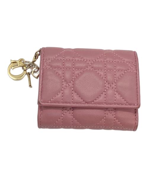 Christian Dior（クリスチャン ディオール）Christian Dior (クリスチャン ディオール) 2つ折り財布 ピンクの古着・服飾アイテム