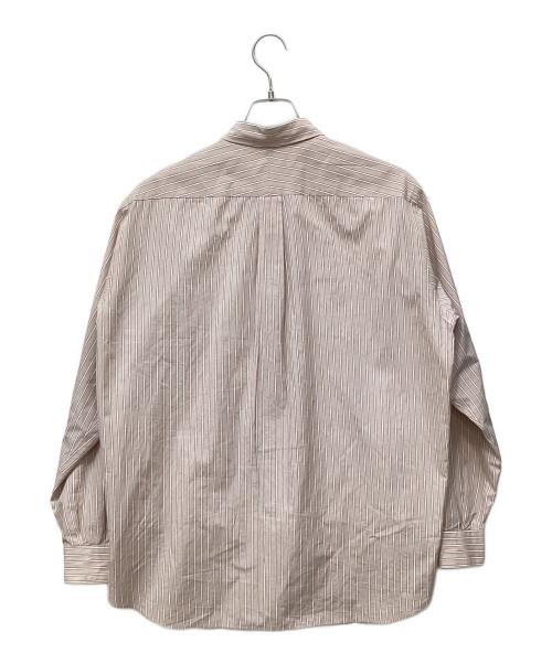 COMOLI（コモリ）COMOLI (コモリ) 長袖シャツ ベージュ×ホワイト サイズ:Mの古着・服飾アイテム