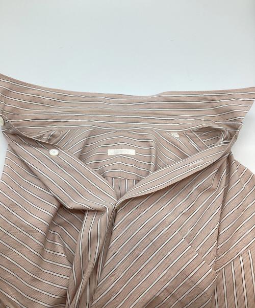 COMOLI（コモリ）COMOLI (コモリ) 長袖シャツ ベージュ×ホワイト サイズ:Mの古着・服飾アイテム
