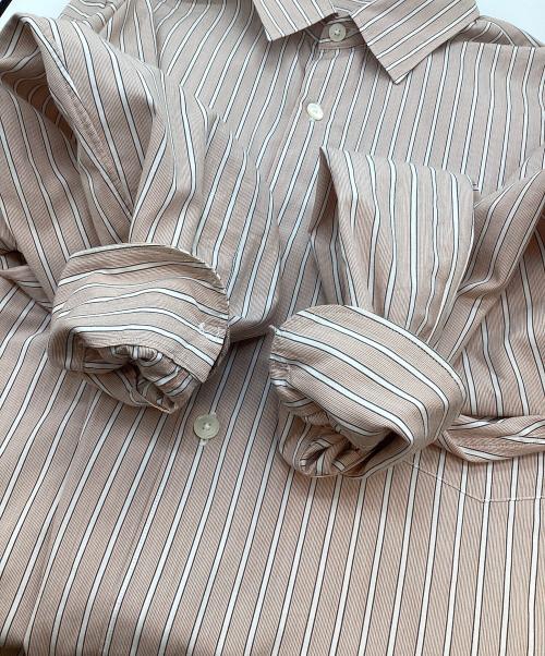 COMOLI（コモリ）COMOLI (コモリ) 長袖シャツ ベージュ×ホワイト サイズ:Mの古着・服飾アイテム