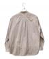 COMOLI (コモリ) 長袖シャツ ベージュ×ホワイト サイズ:M：15000円