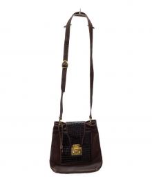 BALLY（バリー）の古着「ショルダーバッグ」｜ブラウン×ブラック