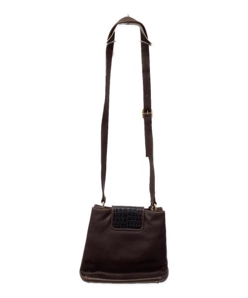 BALLY（バリー）BALLY (バリー) ショルダーバッグ ブラウン×ブラックの古着・服飾アイテム